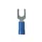 Panduit Fork Terminal, #8 Stud Size, 14 AWG, 600 V, Vinyl Insulated, Blue, 1000 PK PV14-8FF-M - alternate 1